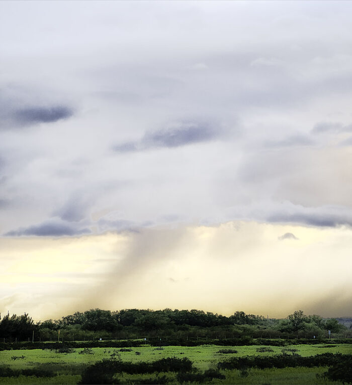Reign of Clouds Descending archival pigment print by Fred Gerendasy Photography – painterly cloudscape capturing dramatic sky movement