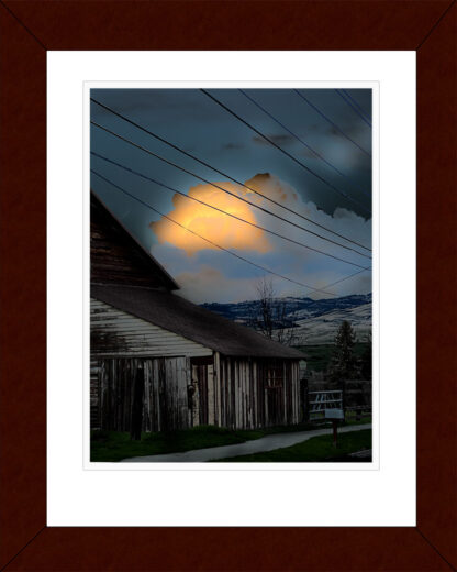 Framed Radiation Levels Are Back To Normal print by Fred Gerendasy Photography – archival sunset cloudscape in gallery-ready format