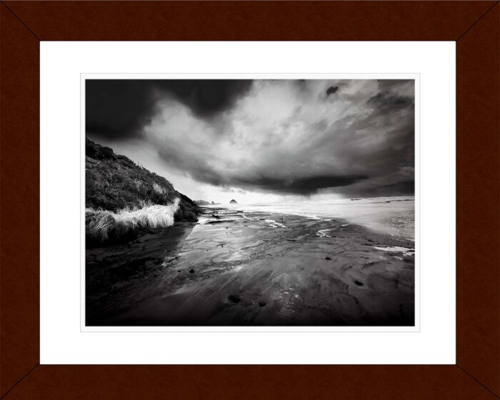 Framed Darkness And Light Before The Storm – black and white archival pigment print by Fred Gerendasy Photography in gallery-quality display