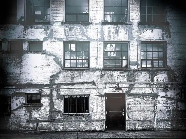 Out of a Graham Greene novel, The Third Man this building has that demeanor