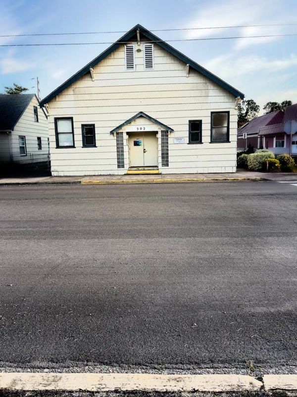 Community Center building across the street
