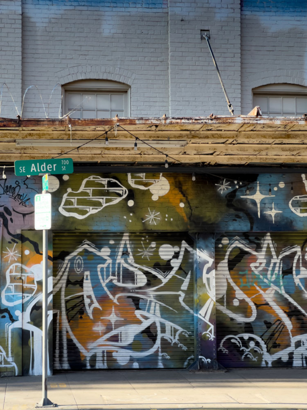 Corner block of Alder in Portland