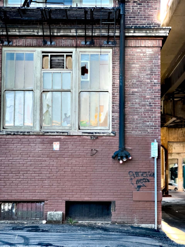 Building at Edge of Bright Light